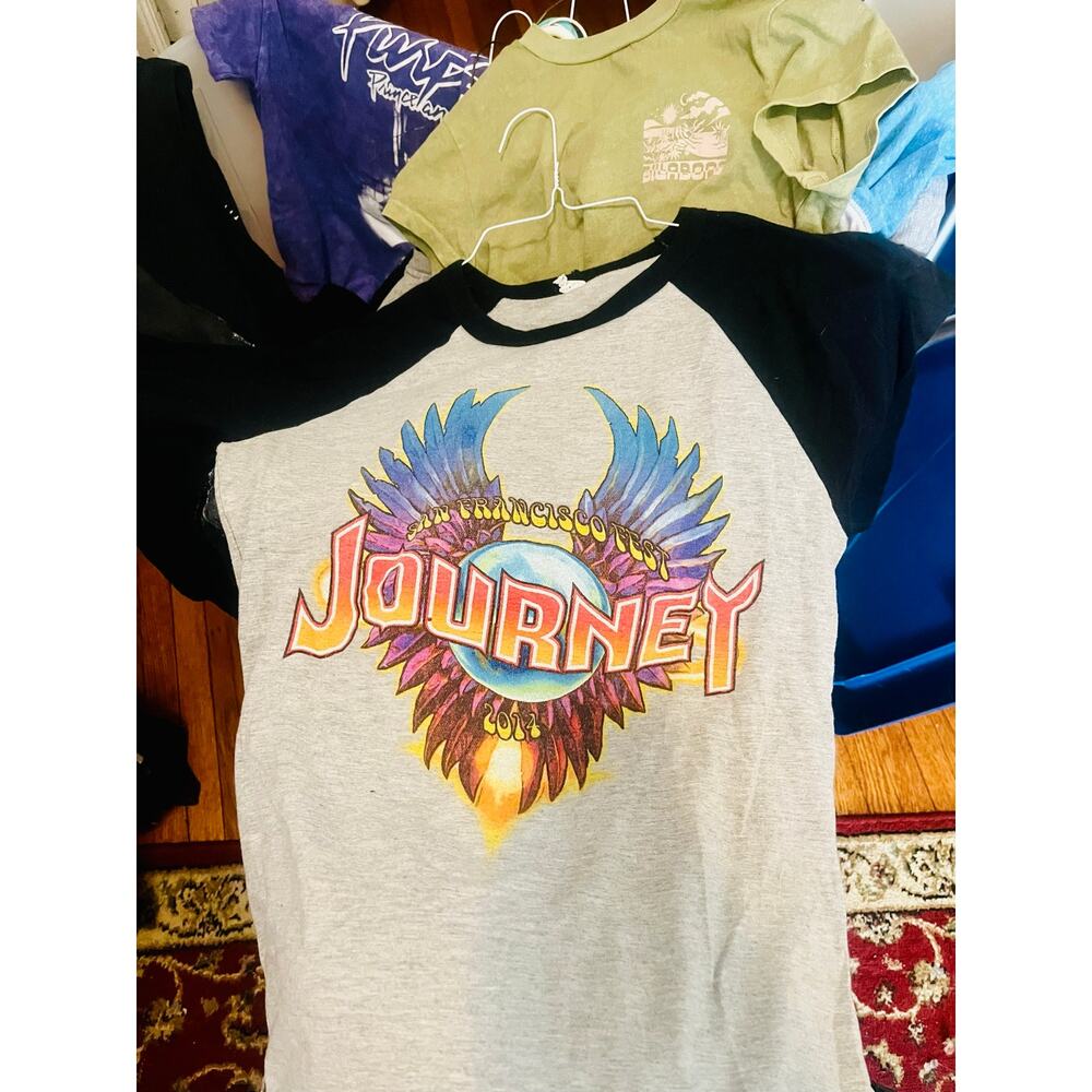 JOURNEY band tee womens S tour tshirt Optima tag modern vtg Y2K Double Stitching
